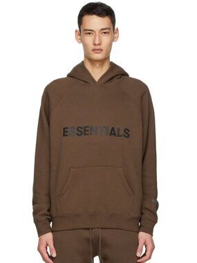 Essentials Fear of God x SSENSE Mocha Rain Drum Brown Hoodie Sweatshirt